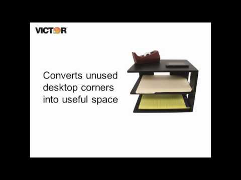 Victor 1120-5 - Midnight Black Corner Shelf