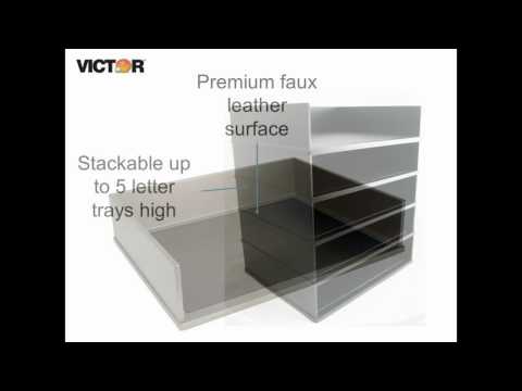 Victor S1154 - Classic Silver Stacking Letter Tray