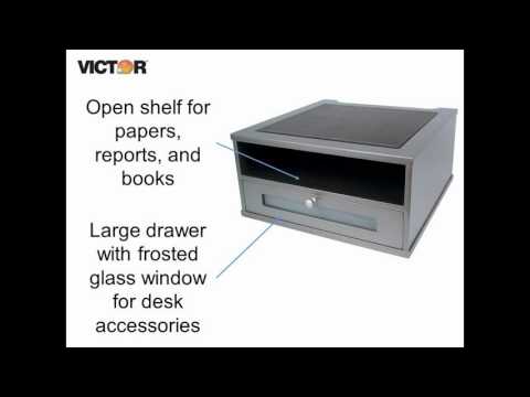 Victor S1175 - Classic Silver Monitor Riser