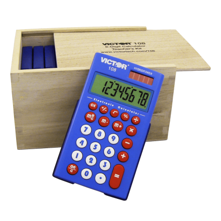 10 Pack 8 Digit Pocket Calculator with Extra Large Display (Model No. 108TK)