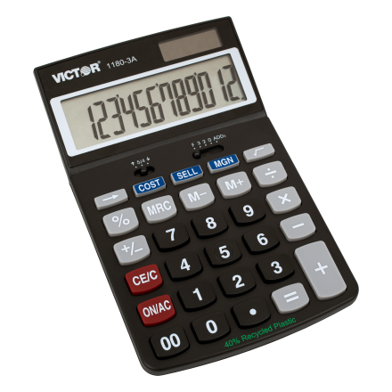 12 Digit Desktop Business Calculator (Model No. 1180-3A)