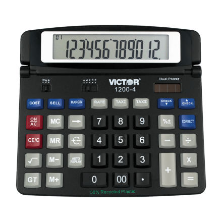 12 Digit Professional Desktop Calculator (Model No. 1200-4)