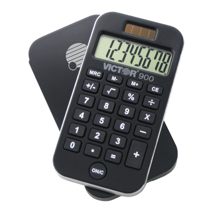 8 Digit Pocket Calculator with Slide-On Cover (Model No. 900)