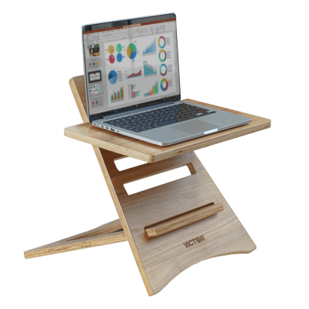 High Rise(TM) Acacia Wood Laptop Riser (1) (Model Num. DC150A)