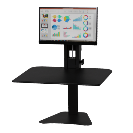 High Rise(TM) Manual Single Monitor Standing Desk (1) (Model Num. DC300)