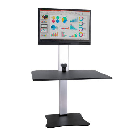 High Rise(TM) Electric Single Monitor Standing Desk (1) (Model Num. DC400)