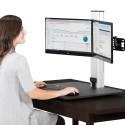 High Rise(TM) Electric Dual Monitor Standing Desk (5) (Model Num. DC450)