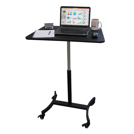 High Rise(TM) Mobile Adjustable Standing Desk (1) (Model Num. DC500)