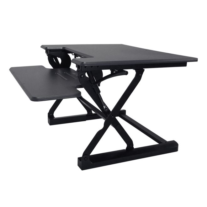 High Rise(TM) Height Adjustable Standing Desk with Keyboard Tray (3) (Model Num. DCX760G)