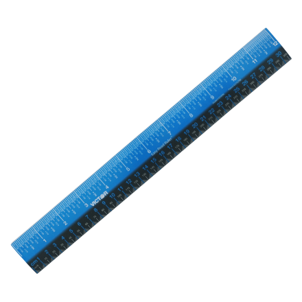 EZ12PBL - Easy Read(TM) 12 Inch Blue Plastic Ruler