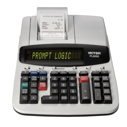 14 Digit Heavy Duty Commercial Printing Calculator with Prompt Logic™ and HELP Key