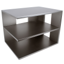 Classic Silver Corner Shelf (2) (Model Num. S1120)