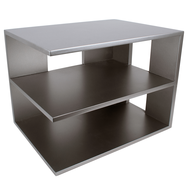 Classic Silver Corner Shelf (2) (Model Num. S1120)