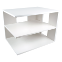 Pure White Corner Shelf (2) (Model Num. W1120)